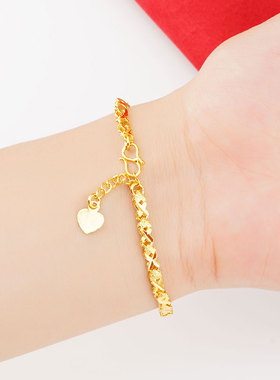 四叶草沙金手链女士时尚个性