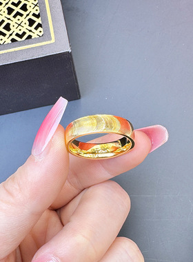 久不掉色情侣对戒越南沙金时尚