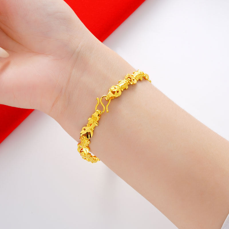 越南沙金女仿真黄金久不掉色镀手链 鑫界饰品第一店手链