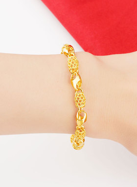 手链饰品花纹时尚个性气质镀金