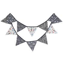 Day style and wind carp streamer themed birthday decoration triangular flag home decoration string flags Childrens house Kindergarten hanging flag