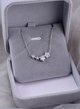 925纯银项链女星星高级轻奢小众
