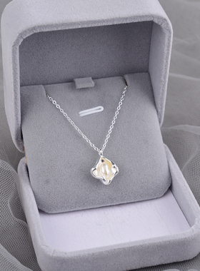 925纯银珍珠项链女2026新款爆款轻奢精致小众设计高级锁骨链刻字