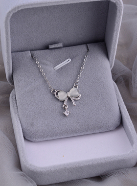 925纯银项链蝴蝶女高级轻奢