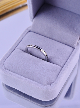 纯银摩斯密码复古开口情侣对戒