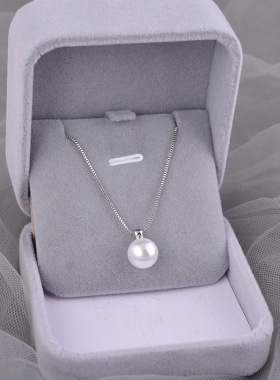 925纯银珍珠颈链高级轻奢项链2025新款爆款夏小众女锁骨链ins刻字