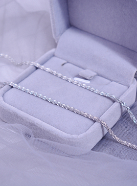 s925银满天星项圈项链女简约气质