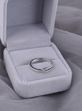 925纯银戒指女小众设计素戒