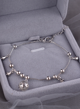 925纯银闺蜜铃铛纯银手链女