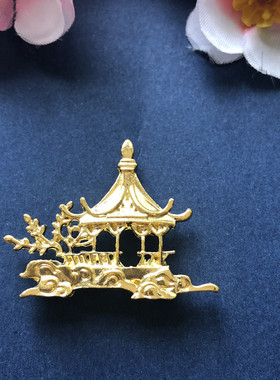 古风发簪步摇合金饰品配件