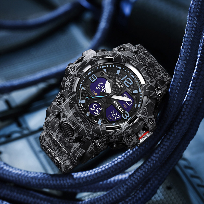 男士户外战术特种兵学生潮流电子表 卡之蓝手表国产腕表