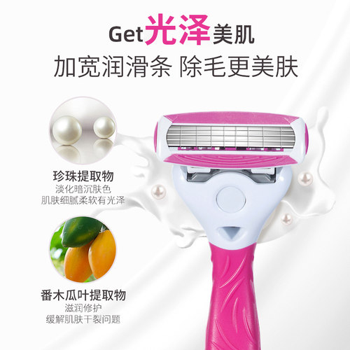 Schick舒芙剃毛刀舒柔刮毛刀女腋毛刮刀除毛刀腋下女士专用脱毛刀 - 图2
