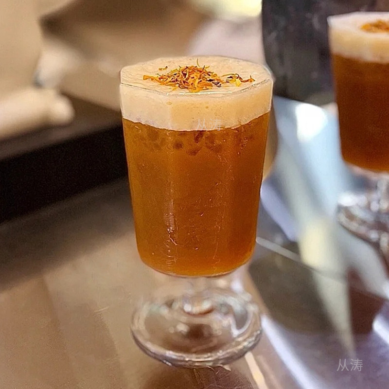 北欧风杯子网红餐厅高脚杯子日式锤纹冷饮杯甜品杯饮料杯鸡尾酒,淘宝优惠券,粉丝福利购,淘宝优惠卷