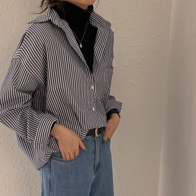 设计感小众复古港风女2020初秋衬衫 帕奴丝衬衫