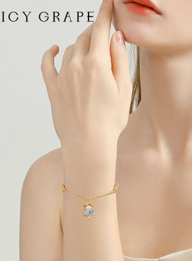 稻草人珍珠手链女原创设计