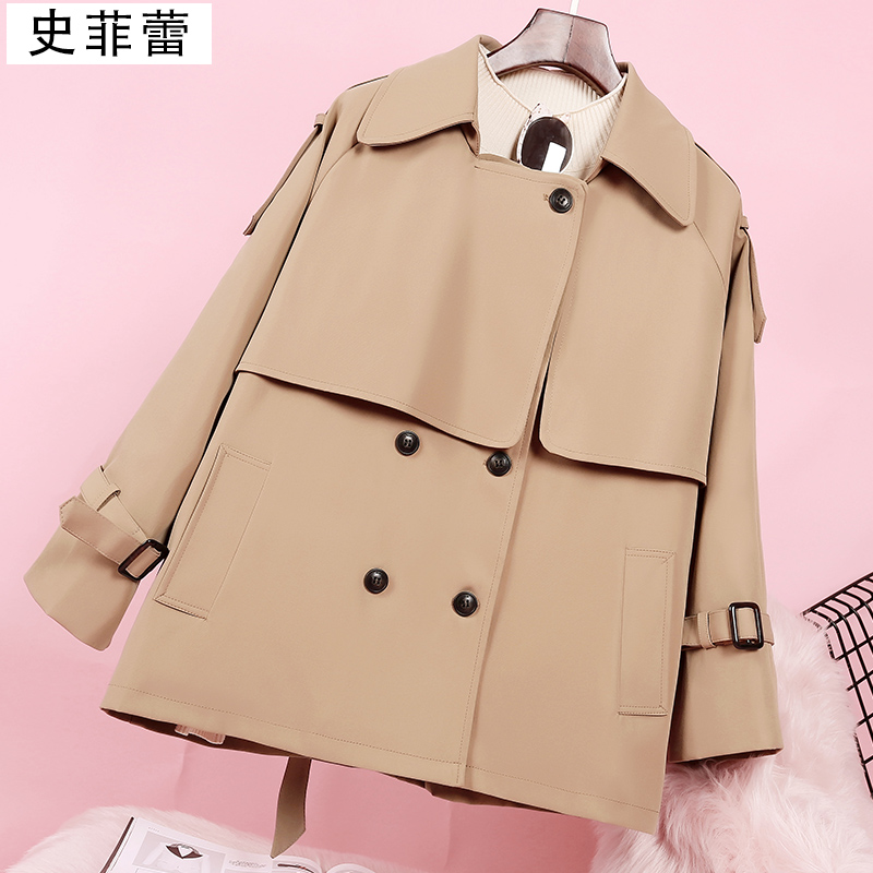 显高英伦风外套 145 胖矮小个子搭配娇小 150cm 秋流行 2019 短款风衣女 显高英伦风外套 145 胖矮小个子搭配娇小 150cm 秋流行 2019 短款风衣女