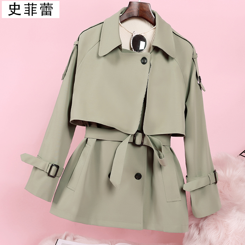 显高英伦风外套 145 胖矮小个子搭配娇小 150cm 秋流行 2019 短款风衣女 显高英伦风外套 145 胖矮小个子搭配娇小 150cm 秋流行 2019 短款风衣女