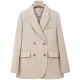 Осенний пиджак классического кроя для отдыха, лонгслив, подходит для подростков, коллекция 2022, в британском стиле, изысканный стиль