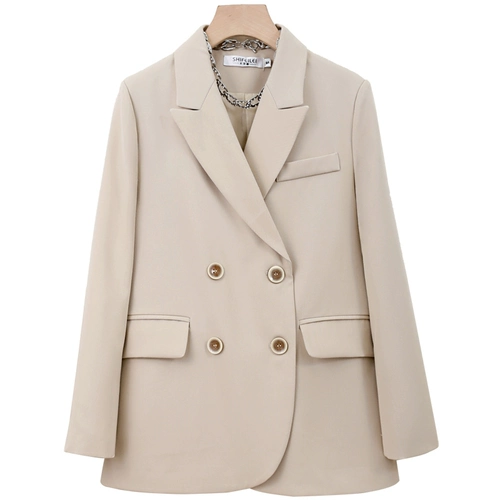 Осенний пиджак классического кроя для отдыха, лонгслив, подходит для подростков, коллекция 2022, в британском стиле, изысканный стиль