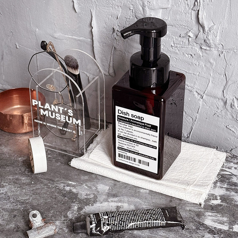 ins风北欧起泡瓶慕斯洗手液分装瓶按压式空瓶子塑料酒店可定制,淘宝优惠券,粉丝福利购,淘宝优惠卷