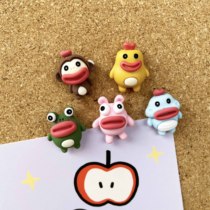 5 Sausage Mouth Clowns Cute Cartoon Picture Nail Beauty Worknail Soft Wooden Board Photo Wall Trim Felt Plate Press Nail