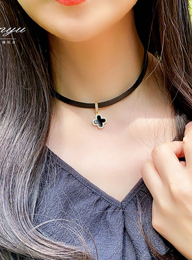 高档微镶项链女短款修饰脖颈配饰
