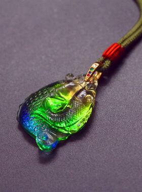 工厂琉璃双鱼平安吊坠相遇以沫男女生双鱼项链挂件