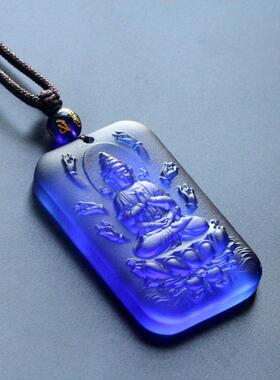 千手观音生肖守护神吊坠男女款 鼠肖 本命佛项链挂件饰品