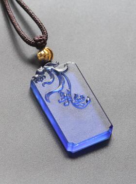 琉璃梅 兰  竹 菊小方牌吊坠四种款式毛衣链挂件