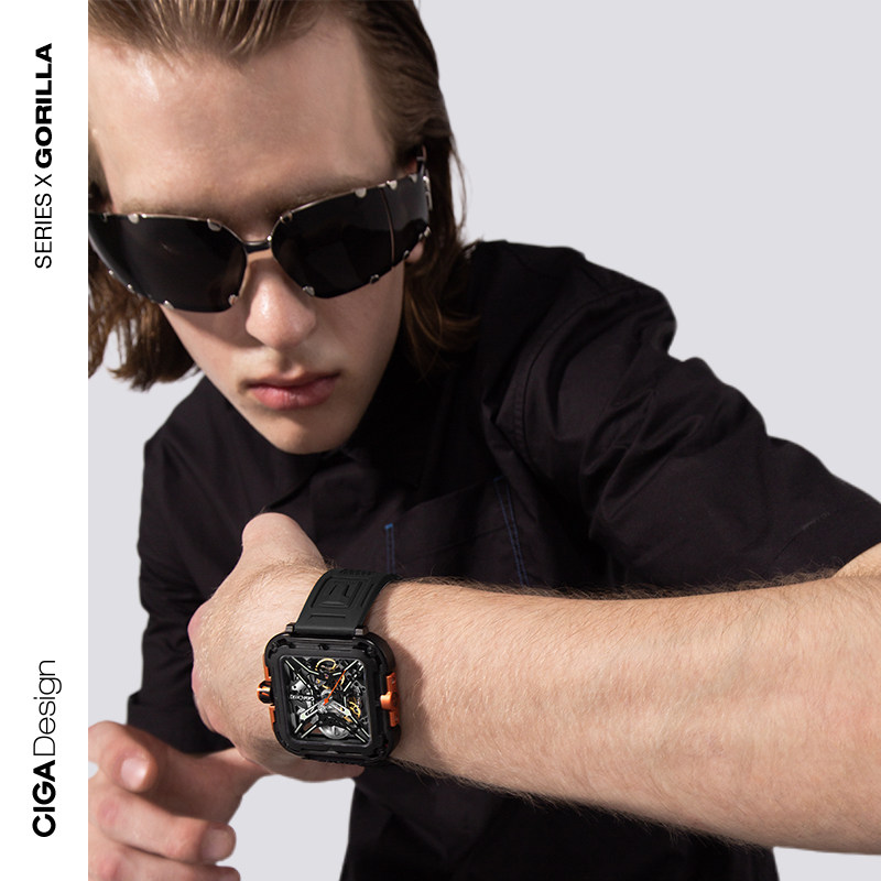 坦克联名款CIGA design玺佳X系列大猩猩SUV潮流腕表镂空男士手表