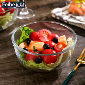 玻璃碗透明沙拉碗