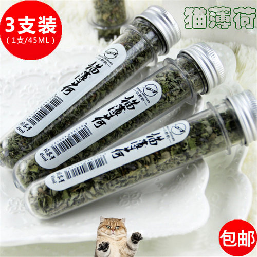 猫零食猫薄荷草宠物猫咪兴奋用品猫草去毛球化毛猫薄荷粉博荷叶子 - 图0