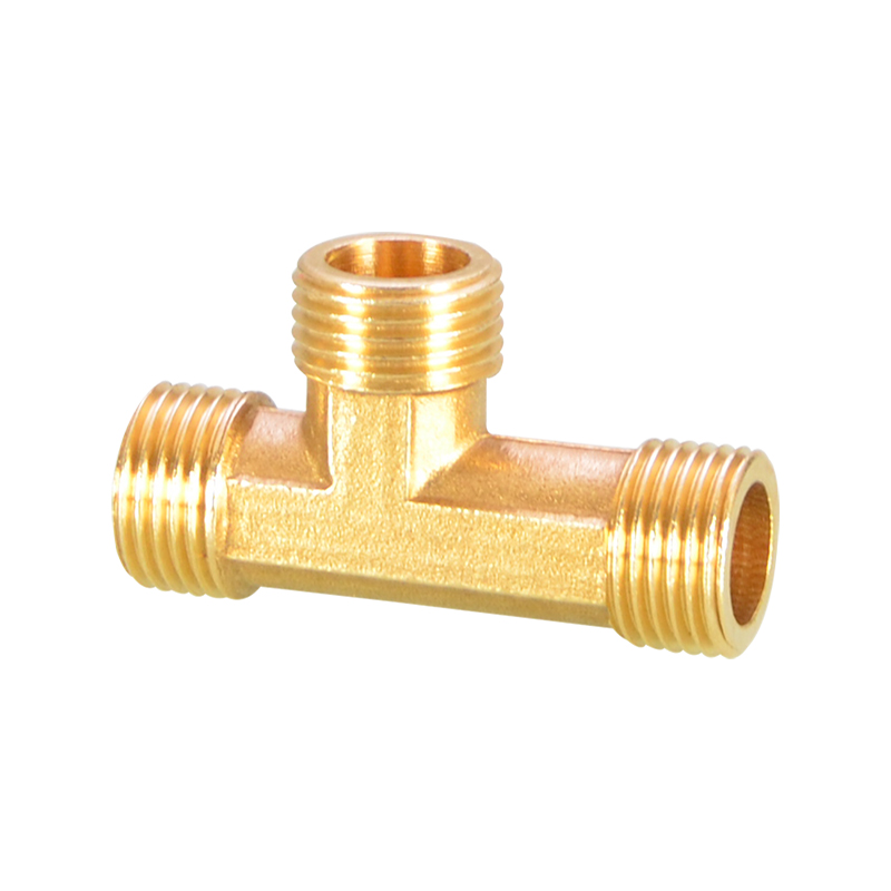 4分加长三通三外牙内外丝延长铜三通DN15内外螺纹管道铜接头配件 - 图0