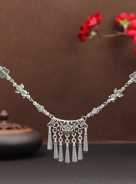 手工藏式复古流苏额饰民族风旅拍森系眉心坠异域风头饰古风项链女