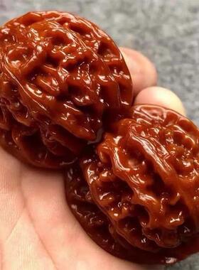 文玩核桃四座楼狮子头虎