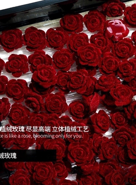 红丝绒玫瑰流麻谷美手机壳奶油胶19mm高级感手工DIY复古发夹配件