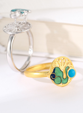 致闺蜜女s925银戒指空托