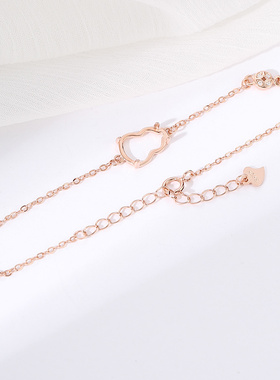 致闺蜜女s925银材质手链空托