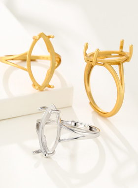 致闺蜜女s925银戒指空托