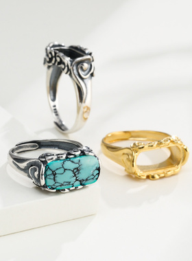 致闺蜜女s925银戒指空托