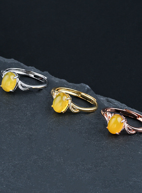 diy纯银韩版简约戒指空托