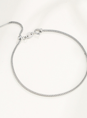 致闺蜜女s925银材质手链空托