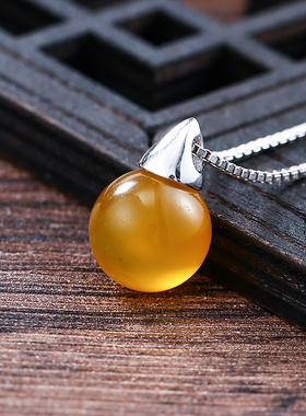 DIY纯银玉石珍珠琥珀项链
