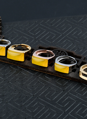 多链接纯银戒指空托镶嵌下架S925