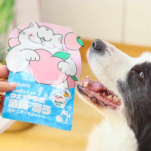 Никоро домашние животные в Японии без стирки Nikoro Gloves влажные шарфные кошки, собаки, без воды, чистая, дезодорантная красавица волос
