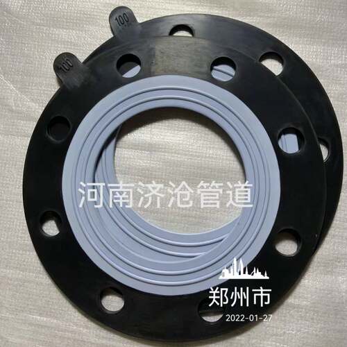 橡胶复合垫片PTFE+EPDM包覆橡胶垫化工管道橡胶片橡胶板橡胶减震 - 图0