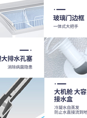 海尔一级能效节能卧式商用展示柜
