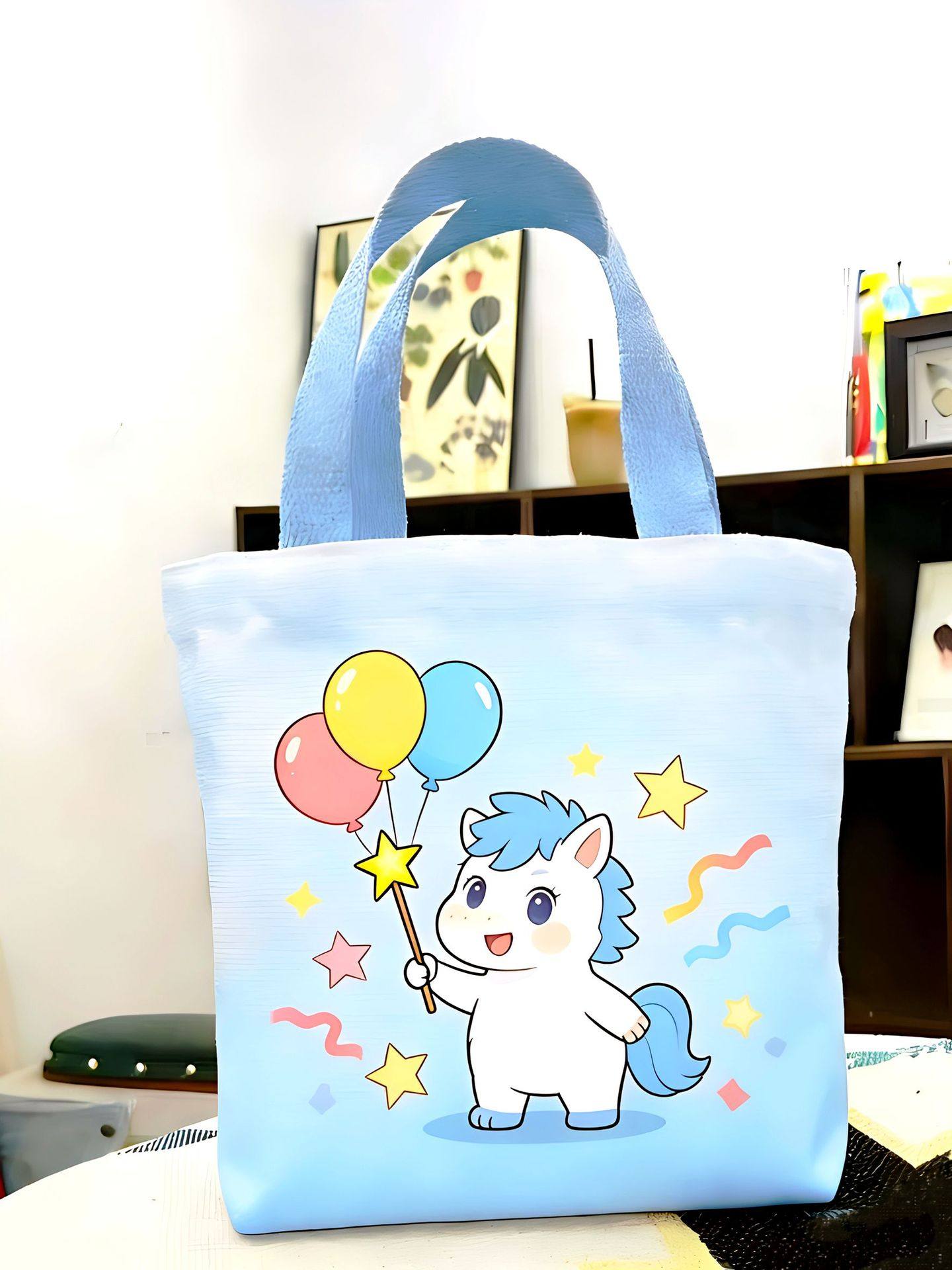 2026马年卡通动漫帆布包可爱独角兽儿童幼儿园帆布袋伴手礼手提袋,淘宝优惠券,粉丝福利购,淘宝优惠卷