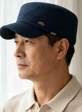 中老年男士春秋薄款防风鸭舌帽