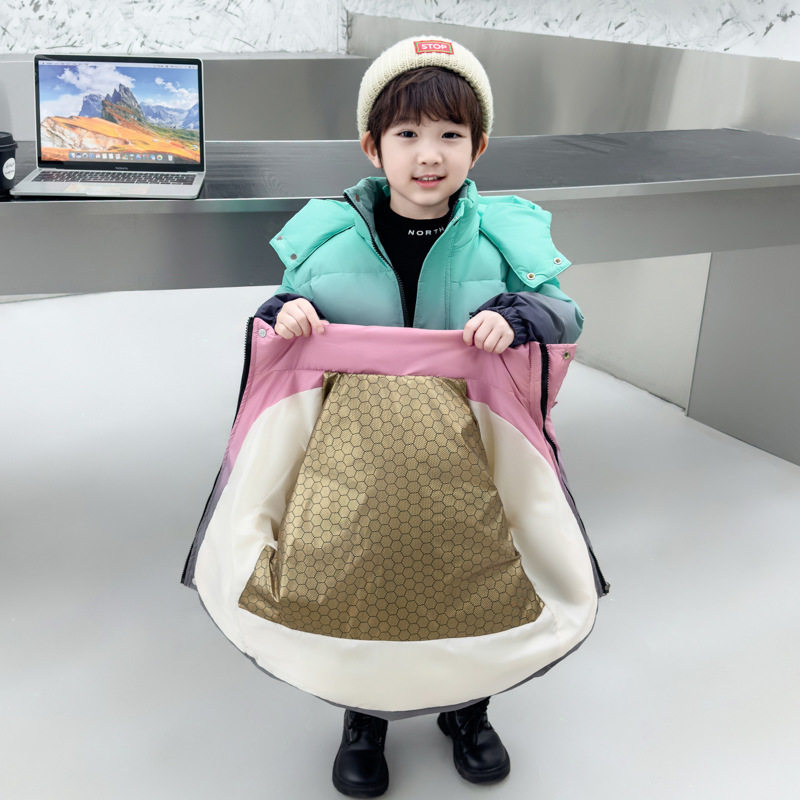 男童冬装渐变羽绒服2025冬季韩版儿童白鸭绒加厚棉衣中小童棉服,淘宝优惠券,粉丝福利购,淘宝优惠卷